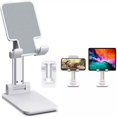 thumbnail image 3 of Soporte ajustable para teléfono celular, soporte plegable para tableta Soporte para teléfono móvil para escritorio Compatible con Todos los teléfonos inteligentes(Plata) Zefei Wu 9024735045731, 3 of 5