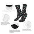 thumbnail image 3 of Honeii Golf Bags And Balls Print Children's Colorful Socks,Unisex Kids and Toddlers' Cushioned Sock,Kids Athletic Crew Socks,for Everyday Wear and Sports, 3 of 5