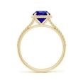 thumbnail image 2 of ANGARA Natural 1.45 ct Tanzanite Twist Rope Split Shank Ring in 14K Yellow Gold for Women (Size-7mm) | December Birthstone, Birthday, Anniversary, Jewelry Gift for Women | Natural Tanzanite Ring, 2 of 9