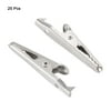 Unique Bargains 25 Pcs Metal Insulated Alligator Clips Test Lead Crocodile Clamps