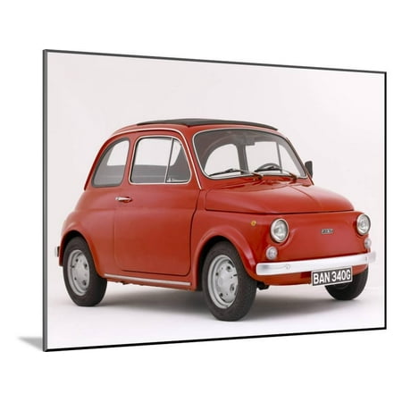 1968 Fiat 850 - 1968 Fiat 500 F Wood Mounted Print Wall Art