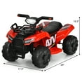 thumbnail image 7 of Infans 6V Kids ATV Quad Electric Ride On Car Toy Toddler w/LED Light&MP3 Red, 7 of 7