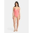 thumbnail image 2 of No Boundaries Textured One Piece Swimsuit, Women’s, 2 of 5