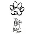 thumbnail image 1 of 2 esculturas de perro minimalistas para dormitorio, oficina, estantería, estatuilla decorativa Colco Estatuilla de animales, 1 of 7