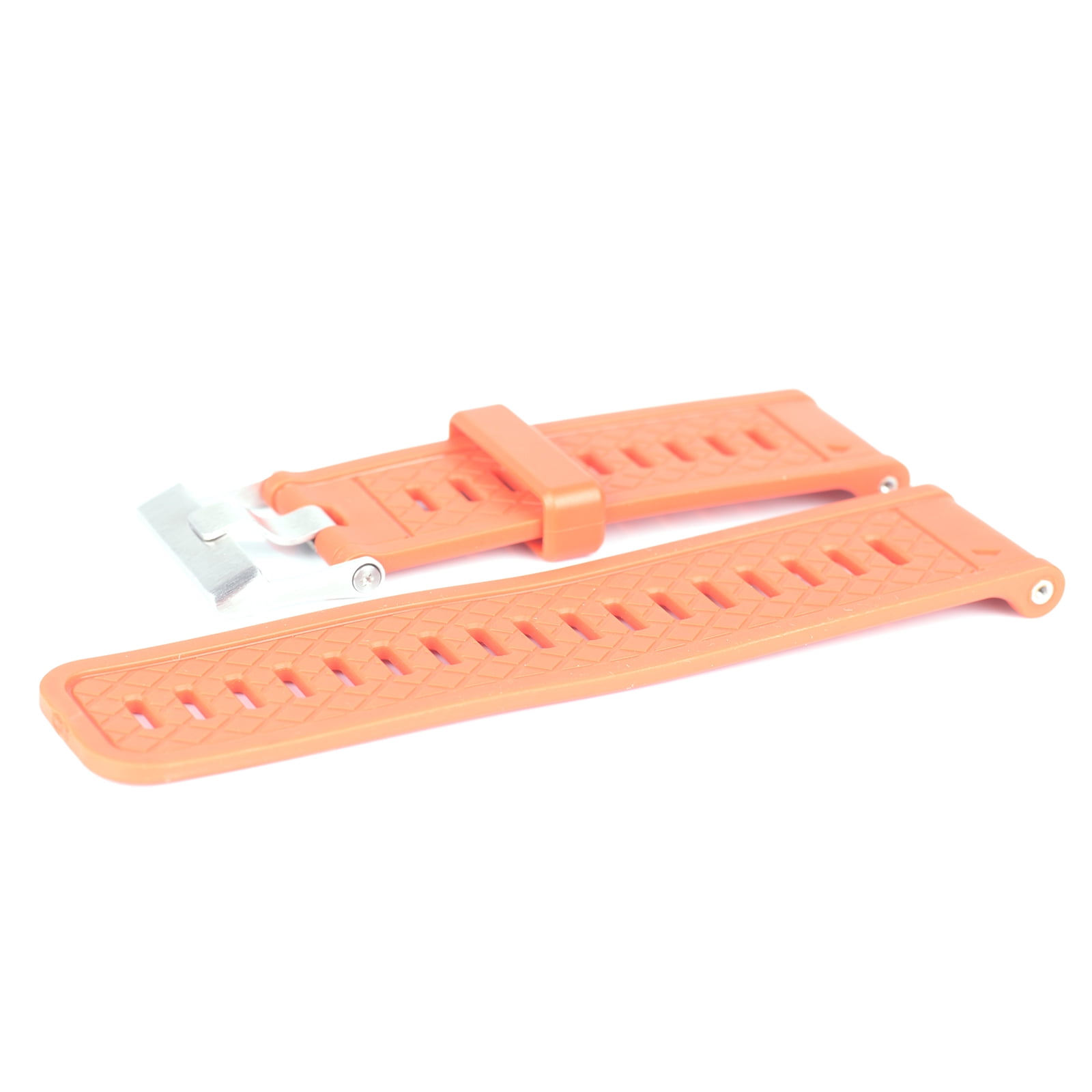 Unique Bargains 16mm Silicone Watch Band Strap Loops Replacement Fastener 24mm
