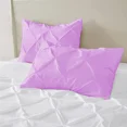 thumbnail image 1 of Egyptian Cotton Standard 20X26 Size Pillow Covers Pinch Pleated 600 Thread Count Sateen Ultra Soft Long Stable Cotton Comfortable Bed Pillow Cover (Set of 2, Lilac), 1 of 5
