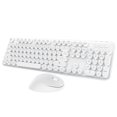 thumbnail image 1 of Combo de teclado y ratón inalámbrico Kootop Cute White 104 teclas, 1 of 9