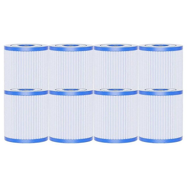 8 Pack Pool Filter H for 29007E Type H Pool Filter , 330 GPH Filter Pump Above Ground Pool Filters
