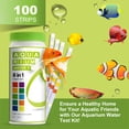 thumbnail image 4 of AAwipes Aquarium Ammonia Test Strips 8-in-1 |100 Strips | Quick & Accurate Water Testing for Freshwater & Saltwater Tanks -Test pH, Carbonate, Alkalinity, Hardness, Chlorine, Nitrite, etc. (K02-100), 4 of 6