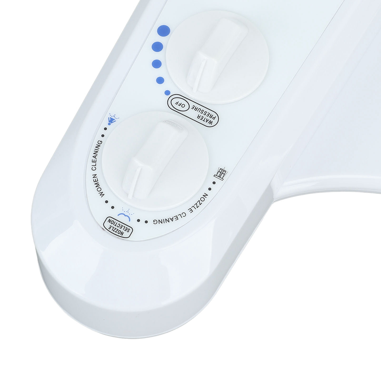 BIMZUC Bidet Attachment for Toilet, Self Cleaning Dual Nozzle Feminine Wash Cold Water, Adjustable Pressure 9/16 Inch (1.4 cm) Connector, Easy Install