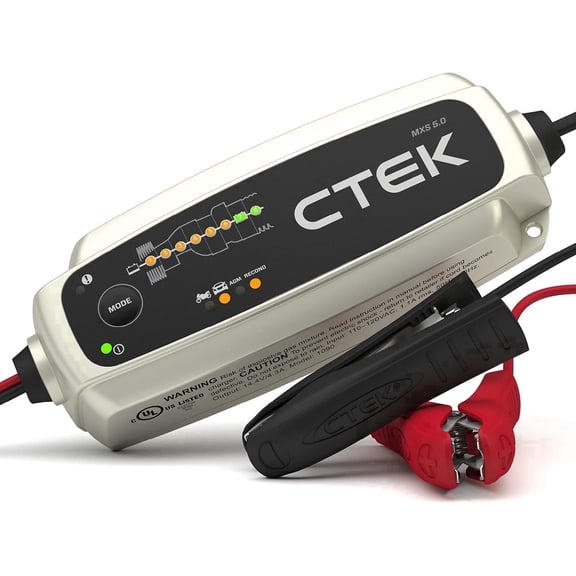 CTEK 40-206 MXS 5.0 Fully Automatic 4.3 Amp Battery Charger and Maintainer 12V