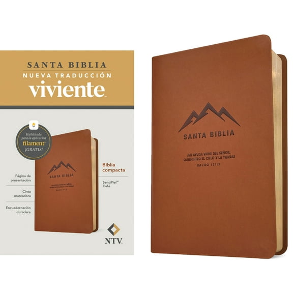 Biblia Compacta Ntv, Con Filament (Sentipiel, CafÃ©), (Hardcover)
