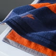 thumbnail image 7 of Yokan Bath Towels for Bathroom, Soft Absorbent Wash Face Towel, Luxury Cotton Towel for Household, Blue/Gray/Orange, 74x34 cm, Quick-Dry Towel for Spas & Pools, Comfortable Softness, 7 of 7