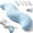 Light Blue, variant on Body Pillows for Adults, 2026 Upgrade Double Wave Curve Side Sleeper Pillow, Ergonomic, Soft, Breathable & Shape-Retaining, Easy Care