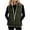 Army Green-16, variant on DISKEBUISS Women's Sherpa Lined Puffer Vest Stand Collar Full Zip Quilted Gilet with Pockets for Fall Winter