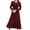 Red, variant on Antinious Elegant Party Evening Long Dresses for Women Print High Waist V Neck Long Sleeve Fashion Formal Wedding Guest Dress,Birthday Dresses for Women,Women Party Dress,Green,L