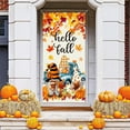 thumbnail image 4 of Grrvtrz Door Cover Pumpkin Castle Thanksgiving Background Decoration,Holiday Products,Home Decor, 4 of 7
