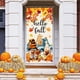 thumbnail image 4 of Fondo de tela de poliéster para puerta con diseño de castillo de calabaza de Acción de Gracias, decoración de 35,43 x 70,87 pulgadas, para colgar en la puerta, decoración festiva de temporada para la, 4 of 7
