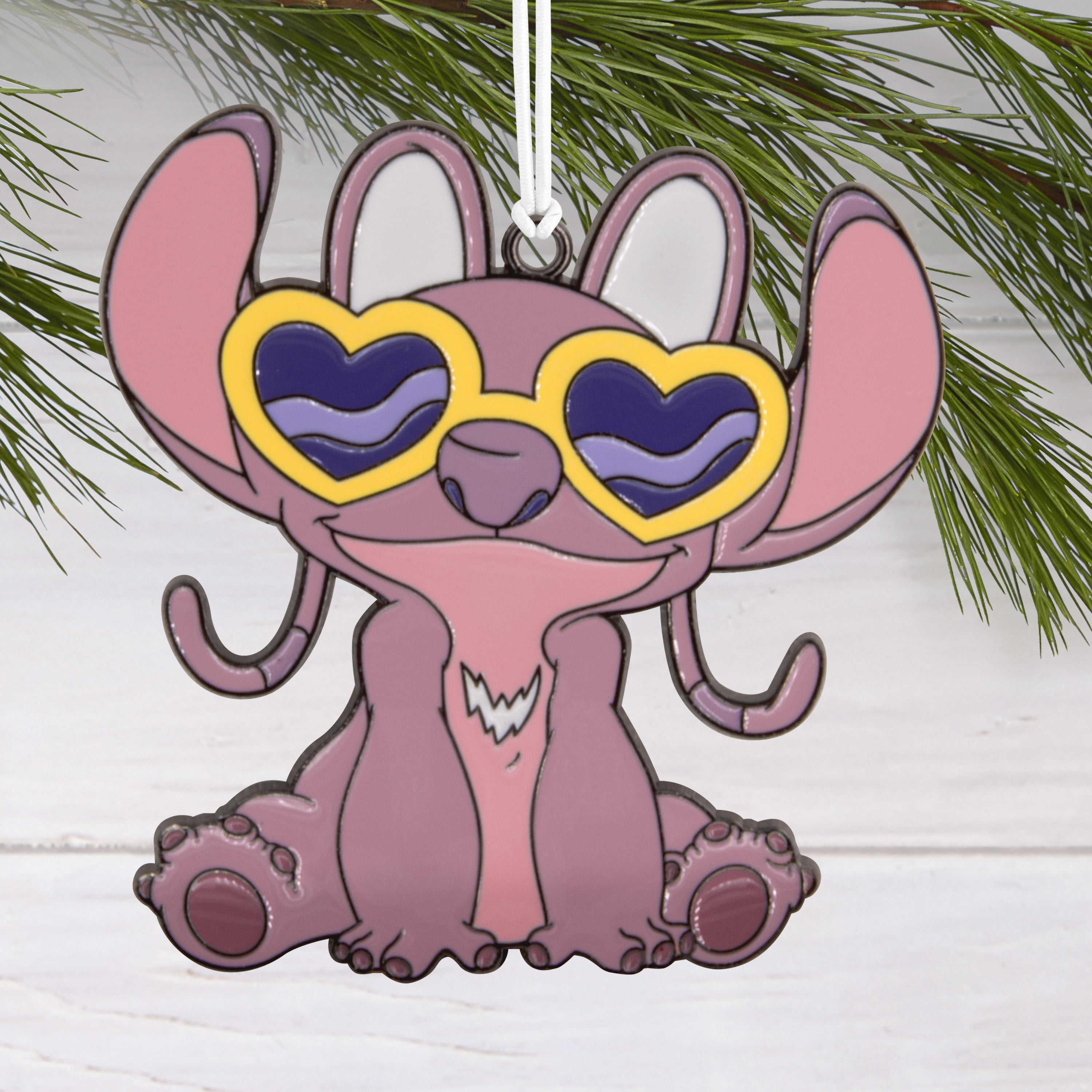 Hallmark Christmas Ornament (Disney Stitch Angel, Metal), 1 Count, 1 Count
