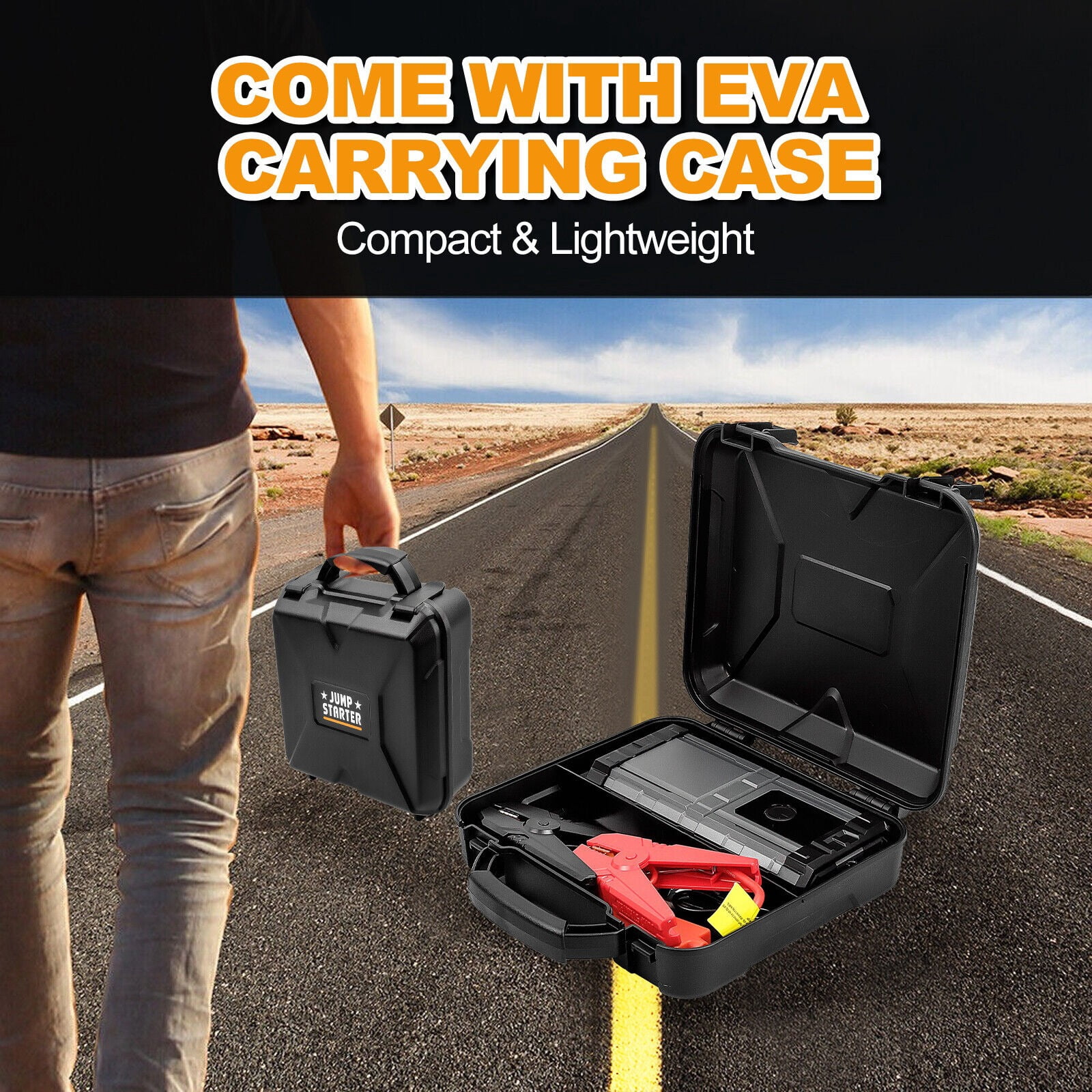 NEW 4000A Car Jump Starter Booster Jumper Portable Power Bank Battery Charge US Stock