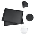 thumbnail image 3 of REGALWOVEN Set of 2 PU Leather Accessory Organizer Trays with Removable Dividers for Drawers Black Flat Tray, 3 of 7