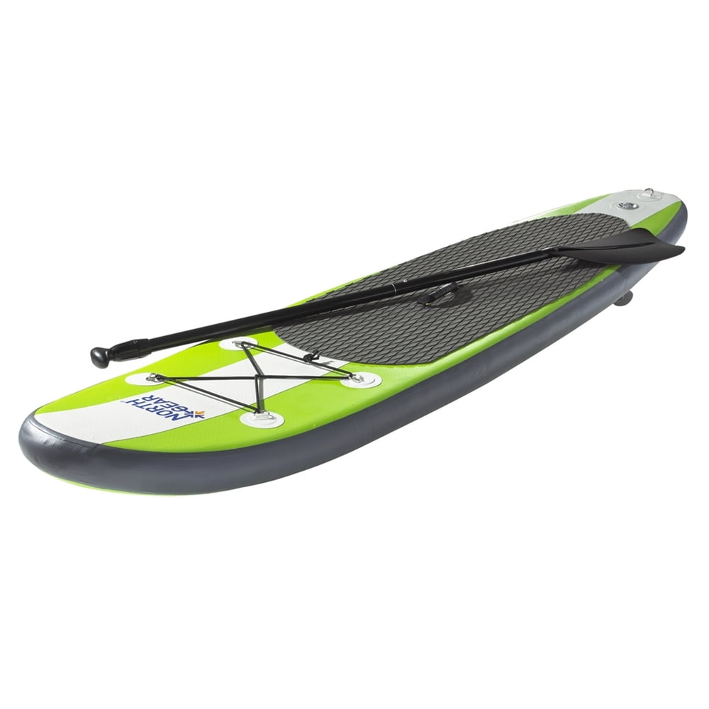 North Gear 8FT Inflatable SUP Stand up Paddle Board Package Set White