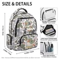 thumbnail image 4 of Binienty Duck Camo Cute Girls School Backpack 5th Grade Large Capacity Lightweight Bookbag with Front Pockets Daypack Kids School Supplies, 4 of 8