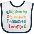 thumbnail image 3 of Inktastic Tennessee Grandma Loves Me Boys or Girls Baby Bib, 3 of 4
