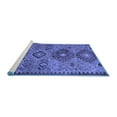 thumbnail image 2 of Ahgly Company Machine Washable Indoor Round Persian Blue Traditional Area Rugs, 6' Round, 2 of 4