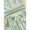 thumbnail image 6 of Bagilaanoe 2pcs Toddler Baby Girl Shorts Set Short Sleeve Daisy Print T Shirt Tops + Shorts 6M 12M 18M 24M 3T Kids Casual Summer Clothes, 6 of 8