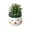 White Snowman, variant on nvzhuang Holiday Planter, Plant Pot with Drainage Flower Pots for Indoor Plants Succulent Pots, Santa Snowman Elk Pot for Christmas