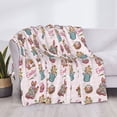 thumbnail image 3 of Yiaed Hello Easter Print Blanket Throw Blanket Soft Cozy Flannel Blanket for Home Bed Sofa Couch Chair-50"x40", 3 of 6