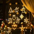 thumbnail image 3 of Cadena de luces LED de Navidad, adorno navideño, ventosa, decoración Xams para ventana, dormitorio, jardín, decoración del hogar, 3 of 4