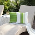 thumbnail image 3 of Outdoor Pillow Covers 20x20 Inch Set of 4 Green Waterproof Modern Geometry Throw Pillows Outdoor Summer Waterproof Decor for Patio Funiture Garden Polyester Cushion Covers 013H20, 3 of 6