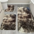 thumbnail image 5 of WSBDENLK Mixed Color Bath Mats 3 Set Winter Bathroom Rugs for 3 Pcs Toilet Mats Universal Soft Comfort Water Absorption Non Slip Thick Machine Washable Easy To Dry Dark, 5 of 7