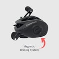 thumbnail image 3 of Fitzgerald Fishing FX8 Baitcasting Reels - Lightweight Graphite Frame Fishing Reels, 7.2:1 Gear Ratio, 8 Ball Bearings, 16 Lb Drag, Magnetic Braking System, Low Profile Reels, 3 of 9