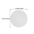 thumbnail image 2 of Raindrops 3pcs Turntable Platter Mat Vinyl Player Mat White For Home Use Improve Music Quality, 2 of 8