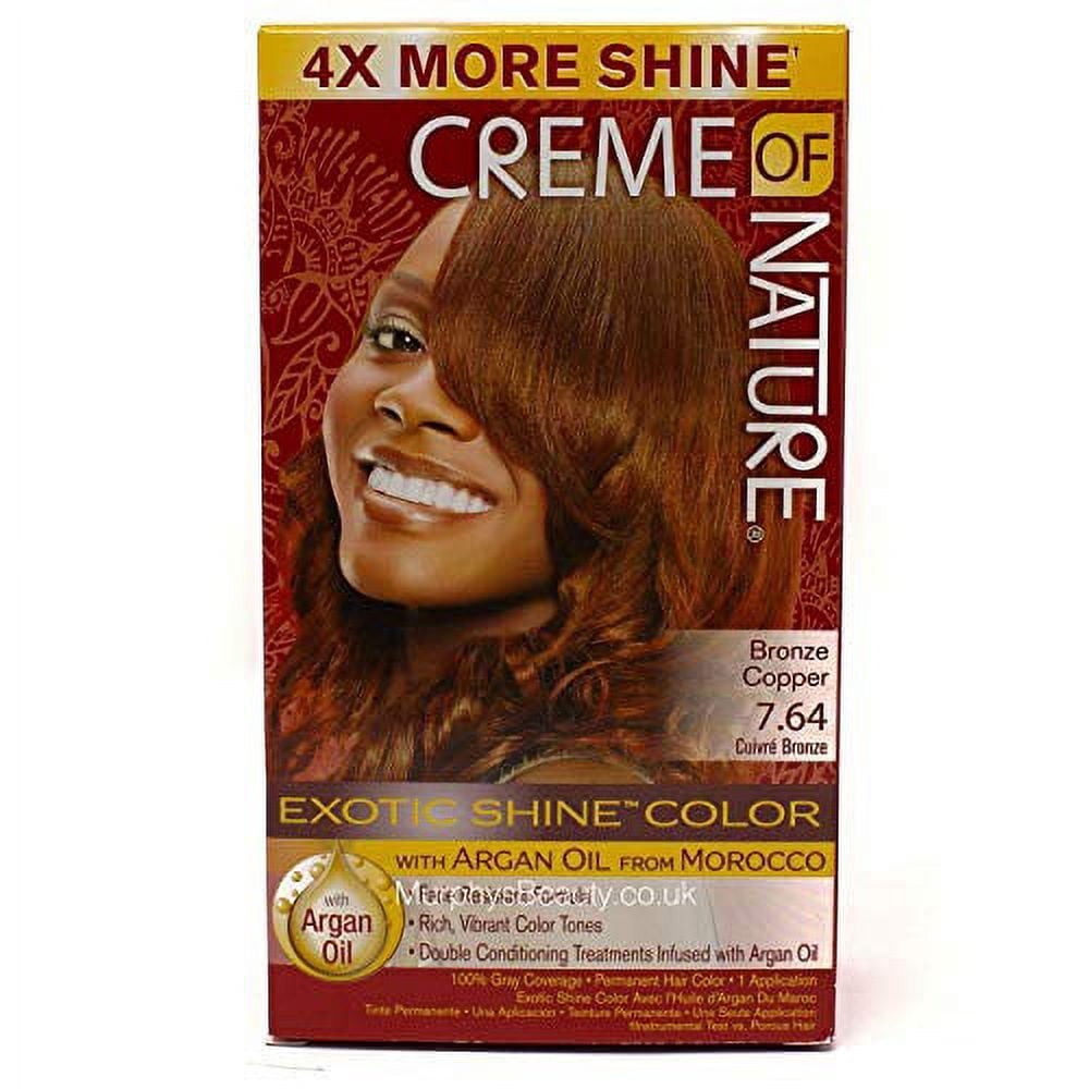 Creme Of Nature Color #7.64 Bronze Copper Exotic Shine, 1 Ea