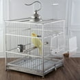 thumbnail image 3 of Comedero para pájaros, comedero para pájaros de plástico transparente, comedero automático para pájaros, comedero para pájaros transparente, acabado de lujo, 3 of 10
