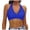 A-Blue211, variant on Women's Halter Bikini Top Solid V-Neck Wrap Front Bathing Suit Swimwear Top