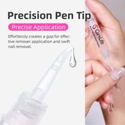 Curvlife Nail Glue Gel Kit – 10g Quick-Dry Semi-Solid Adhesive & 5ml Liquid Click-Type Remover Pen for Press-On Nails, No UV Needed