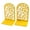 Gold, variant on Pack of 2 Heavy Duty Metal Bookends for Shelves Hollowed Bird Flower Bookends Metal Book Stopper for Home Library