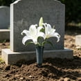thumbnail image 4 of Flower Vase with Sturdy Spikes/Stakes Outdoor Artificial or Fresh Flower Holder Decoration, 4 of 6