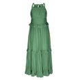 thumbnail image 4 of Gspmoly Robe pour Femmes, Robe d'Été Décontractée pour Femmes à Col Rond, Unie, à Bandage, Sans Manches, Longue, Robes de Soirée pour Femmes jusqu'à 60 % de Rabais, 4 of 6