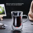 thumbnail image 1 of Tasse à Café 80ml, Verre à Double Paroi, pour Café Confortable Antidérapant Thé, 1 of 7
