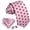 Pink Red Heart, variant on Barry.Wang Silk Ties for Men Designer Fun Pink Necktie Clip Pocket Square Cufflinks Wedding Party Festival Red Heart 5PC
