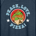 thumbnail image 3 of Teenage Mutant Ninja Turtles - Peace Love Pizza - Women's Lightweight French Terry Long Sleeve Shirt, 3 of 5