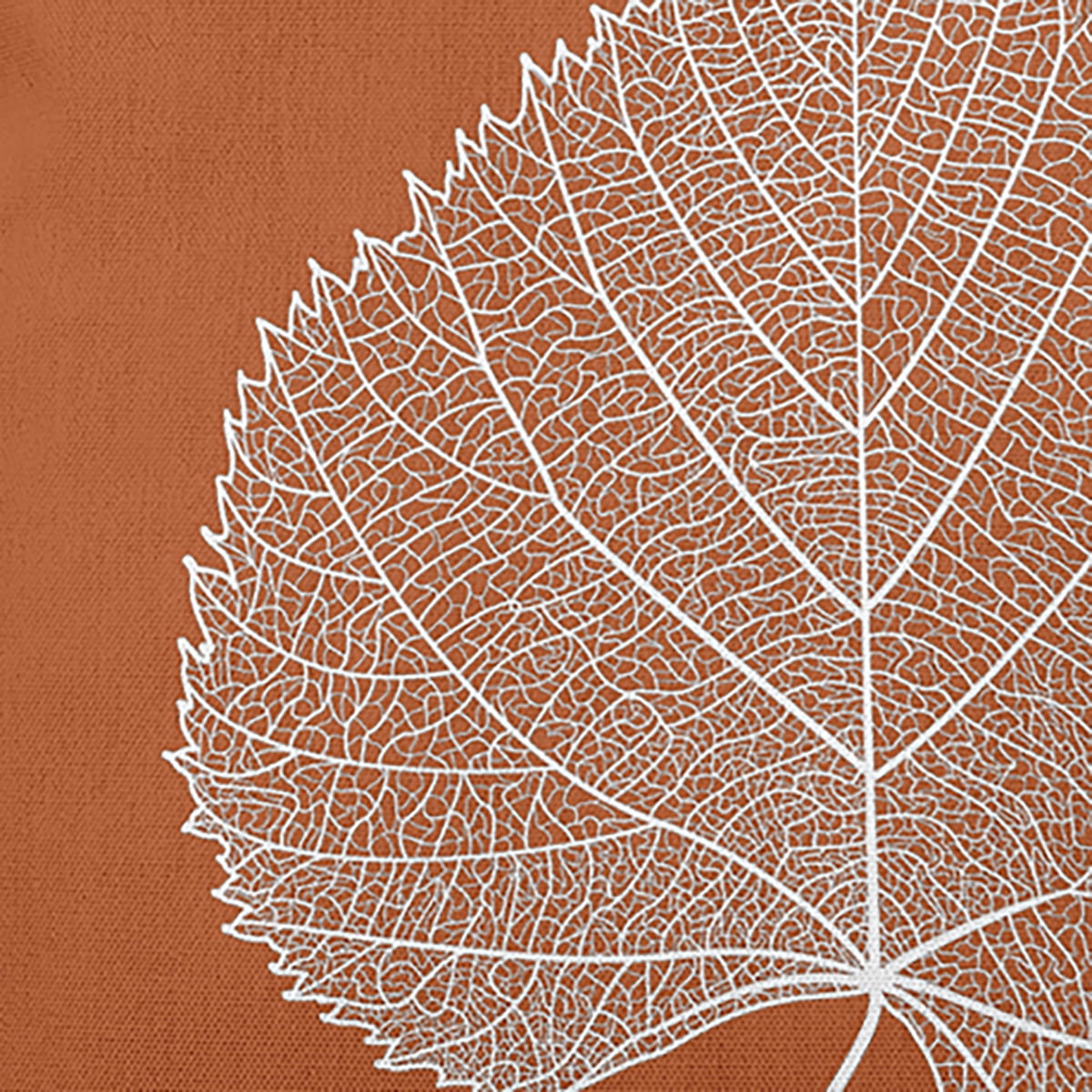18" x 18" Simply Daisy Leaf Study Polyester Accent Pillow, Nutmeg Qty 1