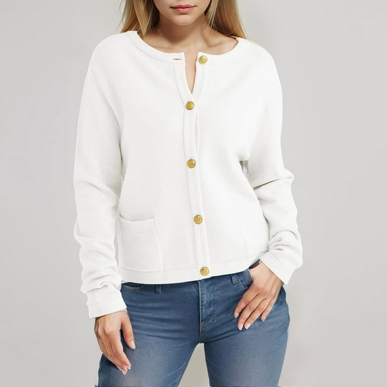 Womens Sweaters White Dressy Cardigan Sweater QYZEU Sweaters For
