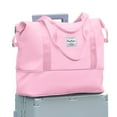 thumbnail image 2 of Gynky Travel Duffel Bag for Women Men Waterproof Carry On Expandable Duffle Tote Shoulder Weekender Overnight Bags w/ 3 Front Pocket/Wet Dry Pocket/Trolley Sleeve, Sport Dance Gym Luggage, Pink, 2 of 10